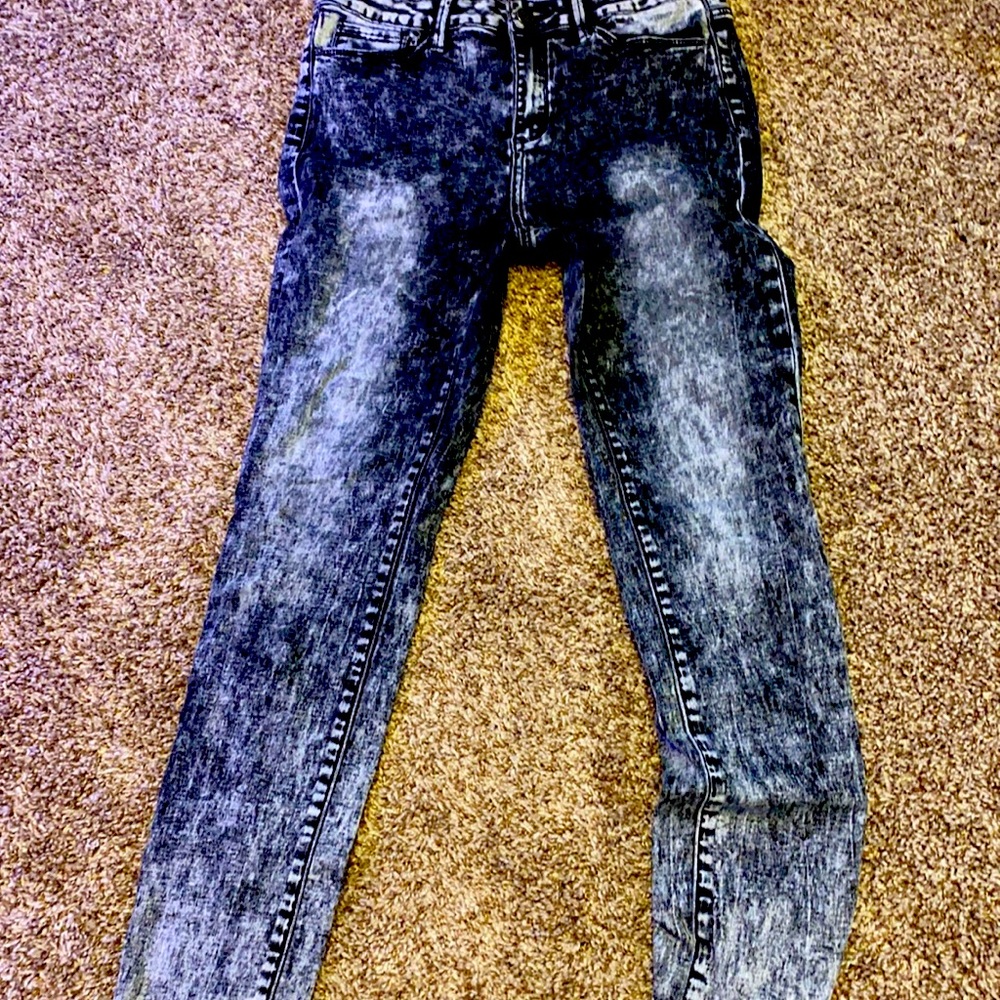 Simple society black/grey grunge jeans.